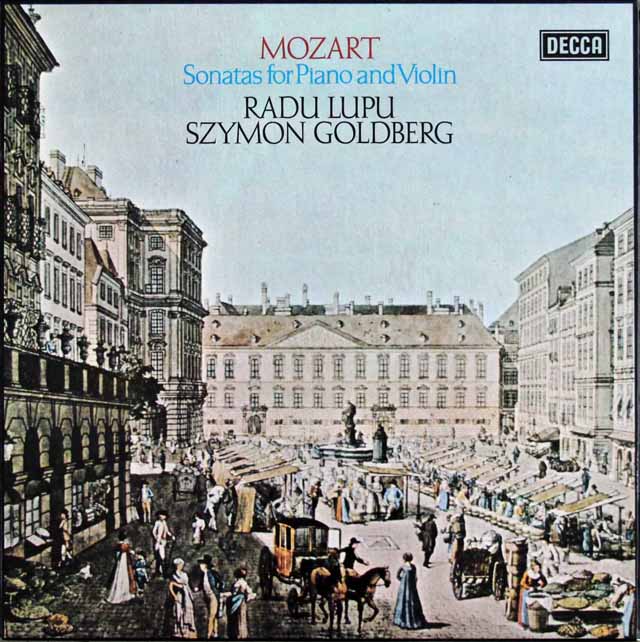 ゴールドベルク&ルプーのモーツァルト/ヴァイオリンソナタ集　蘭DECCA　3140　LP レコード