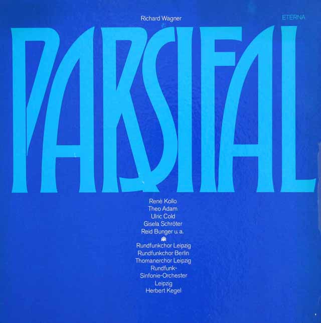 ケーゲルのワーグナー/「パルジファル」　独ETERNA　3504　LP レコード