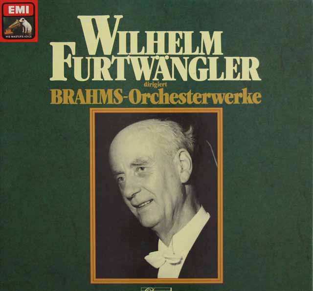 フルトヴェングラーのブラームス/オーケストラ作品集　独EMI　3140　LP レコード