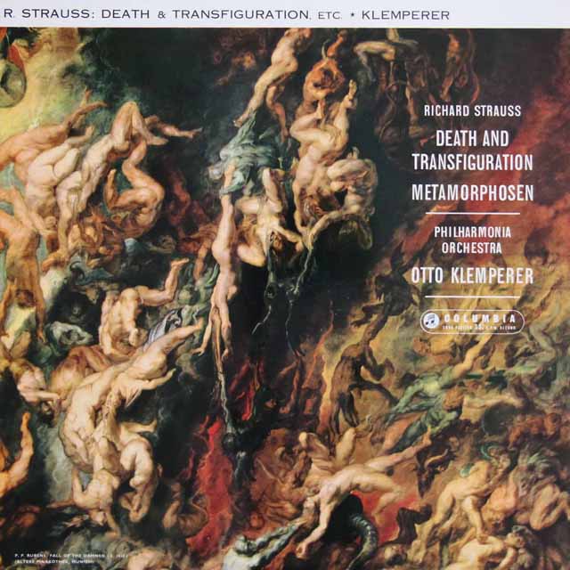 クレンペラーのR.シュトラウス/「死と変容」、「メタモルフォーゼン」　英Columbia　3504　LP レコード