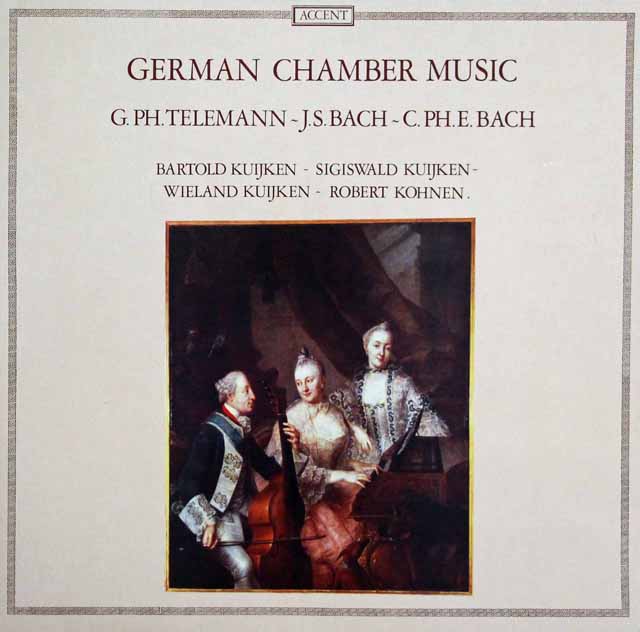 クイケン兄弟らのバッハ/ソナタ ト長調ほか　ベルギーACCENT　3141　LP レコード
