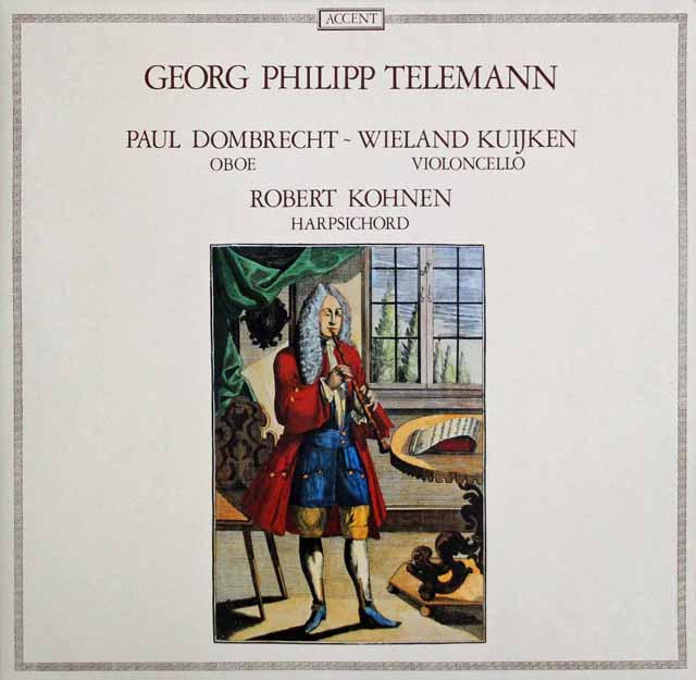 ドンブレヒト、クイケン、コーエンのテレマン/組曲 ト短調ほか　ベルギーACCENT　3141　LP レコード