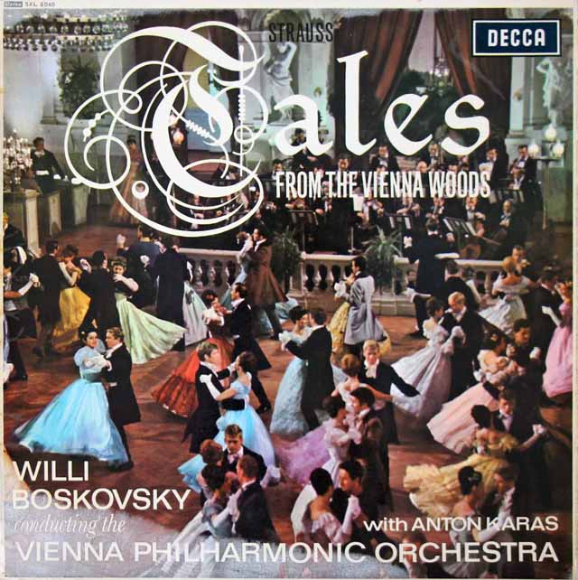【オリジナル盤】　ボスコフスキーのJ.シュトラウス2世/「ウィーンの森の物語」ほか　英DECCA　3142　LP レコード