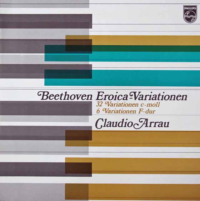 アラウのベートーヴェン/エロイカ変奏曲ほか　蘭PHILIPS　3142　LP レコード