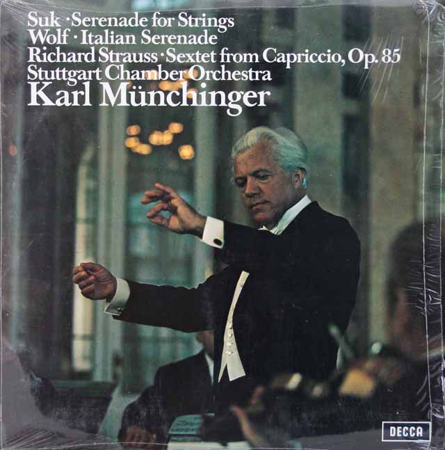 【オリジナル盤】　ミュンヒンガーのヴォルフ/「イタリアのセレナーデ」ほか　 英DECCA　3142　LP レコード