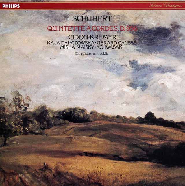 クレーメルらのシューベルト/弦楽五重奏曲　仏PHILIPS　3709　LP レコード