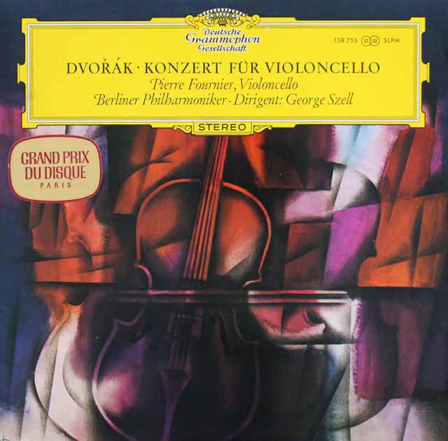 【独最初期盤】フルニエ&セルのドヴォルザーク/チェロ協奏曲 　独DGG　3143　LP レコード