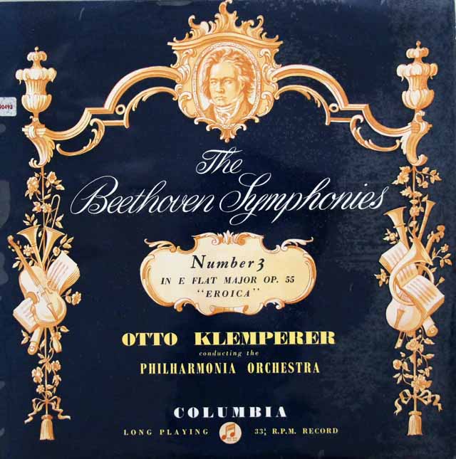 クレンペラーのベートーヴェン/交響曲第3番「英雄」 　英Columbia　3143　LP レコード