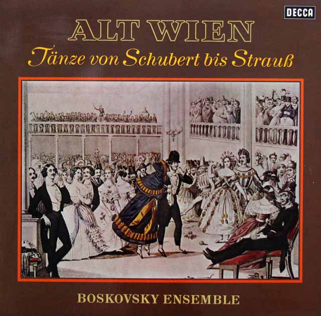 ボスコフスキーの古都ウィーンの舞曲集　独DECCA　3143　LP レコード