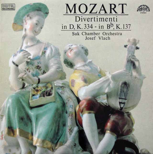 ヴラフのモーツァルト/ディヴェルティメント K.334&137　チェコスロヴァキアSUPRAPHON　3144　LP レコード