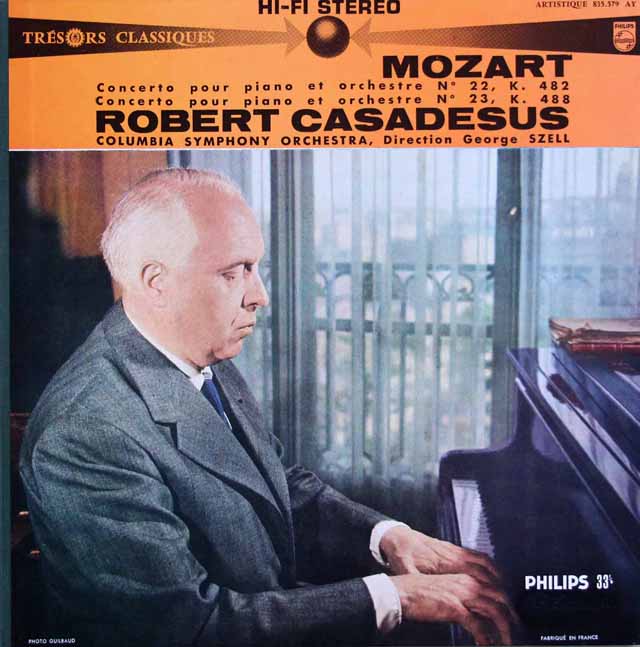 【仏最初期盤】カサドシュ&セルのモーツァルト/ピアノ協奏曲第22＆23番　仏PHILIPS　3145　LP レコード