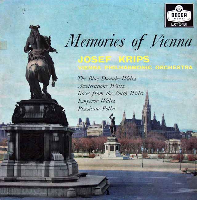 クリップスのシュトラウス2世/「美しく青きドナウ」ほか　英DECCA　3145　LP レコード