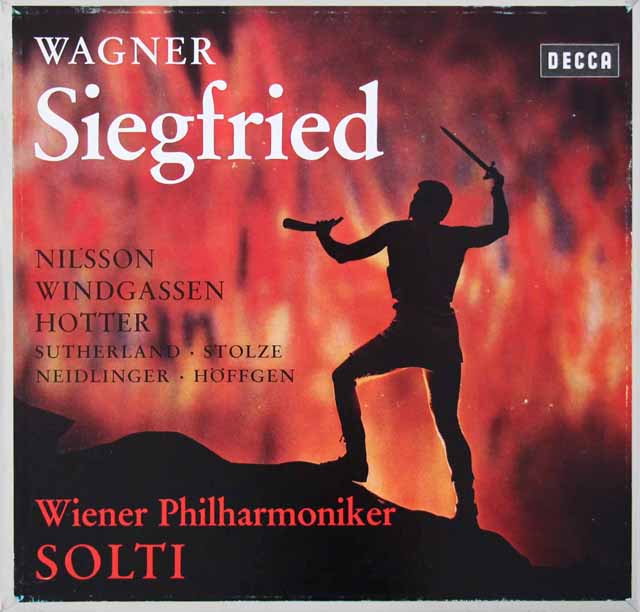 ショルティのワーグナー/「ジークフリート」全曲　独DECCA　3145　LP レコード