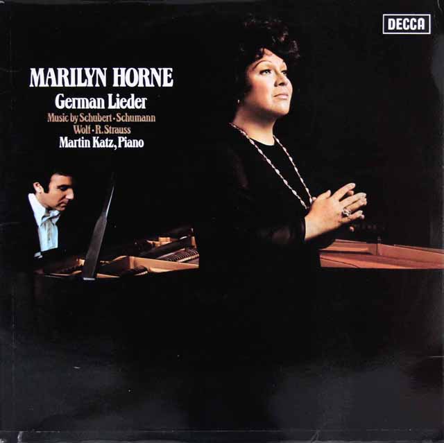 【オリジナル盤】　ホーンのドイツ歌曲集（シューベルト、シューマン、ヴォルフ、R.シュトラウス）　英DECCA　3504　LP レコード