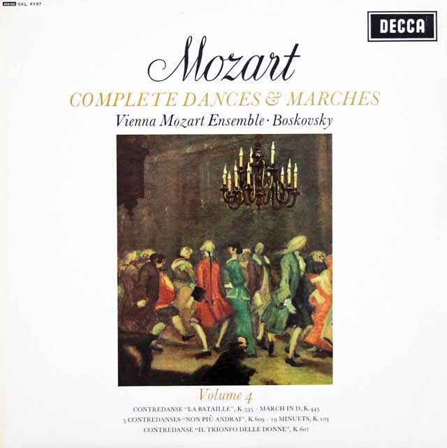 ボスコフスキーのモーツァルト/「舞曲と行進曲全集」（4）　英DECCA　3504　LP レコード