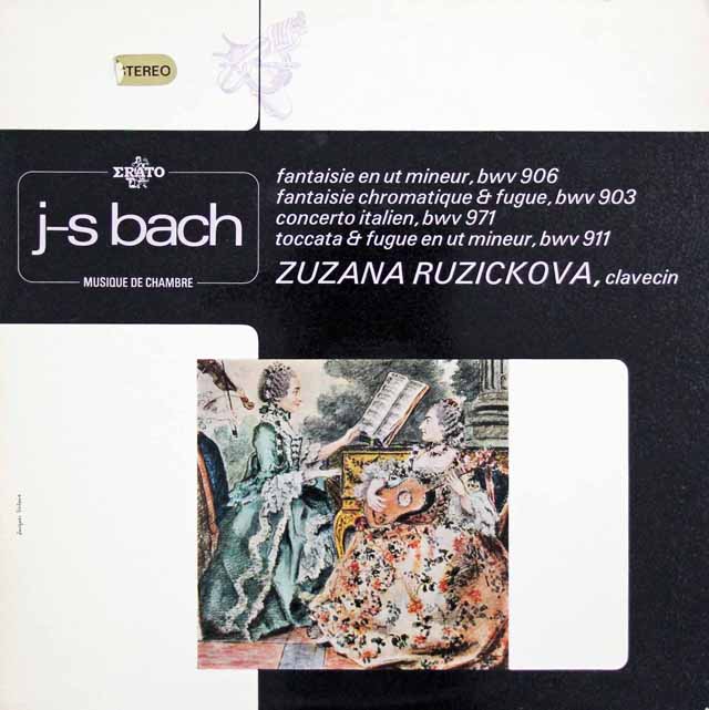 ルージチコヴァーのバッハ/幻想曲ハ短調ほか　仏ERATO　3146　LP レコード