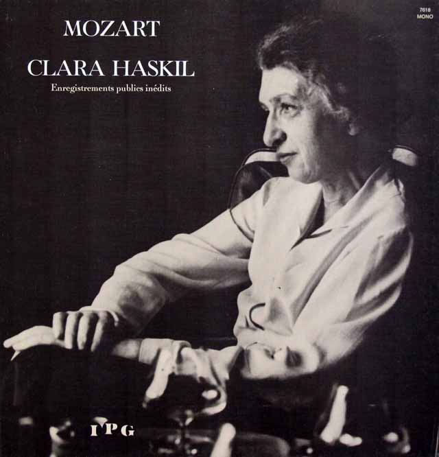 ハスキル、シューリヒトのモーツァルト/ピアノ協奏曲第9、19番　仏IPG　3504　LP レコード