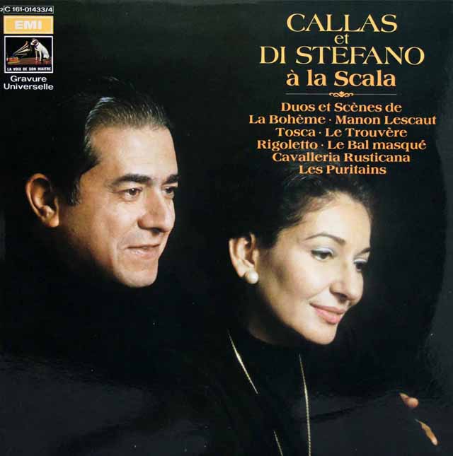 カラス&ディ・ステファーノのスカラ座デュオ・アリア集　仏EMI　3146　LP レコード