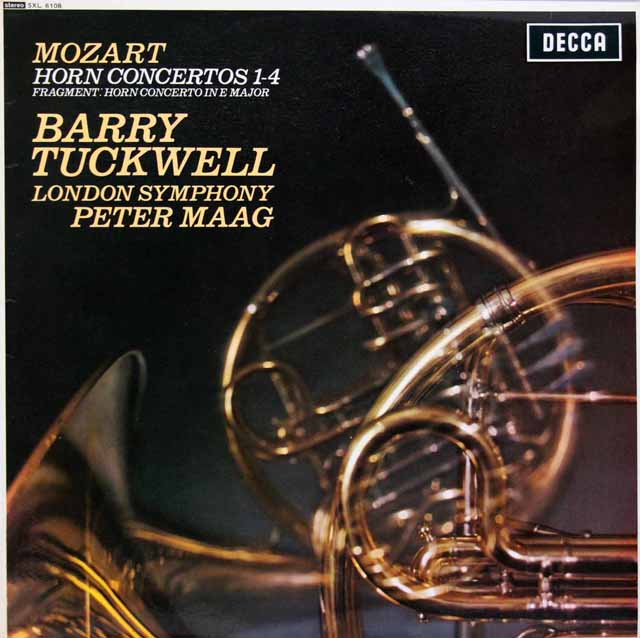 【オリジナル盤】タックウェル & マークのモーツァルト/ホルン協奏曲集　英DECCA　3147　LP レコード