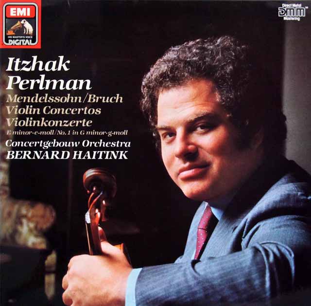 パールマン & ハイティンクのメンデルスゾーン & ブルッフ/ヴァイオリン協奏曲　独EMI　3147　LP レコード