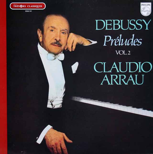 アラウのドビュッシー/前奏曲集 第2巻　仏PHILIPS　3711　LP レコード
