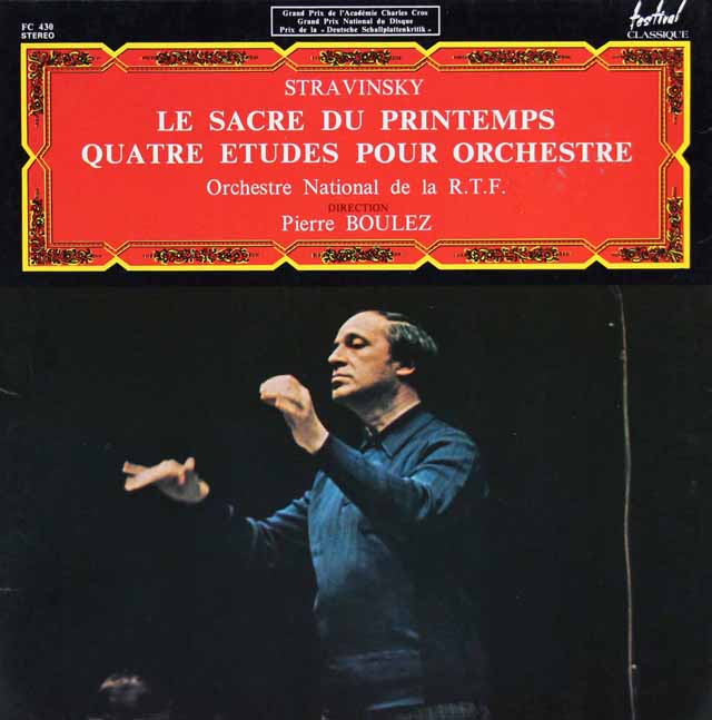 ブーレーズのストラヴィンスキー/「春の祭典」ほか　仏Festival Classic　3201　LP レコード