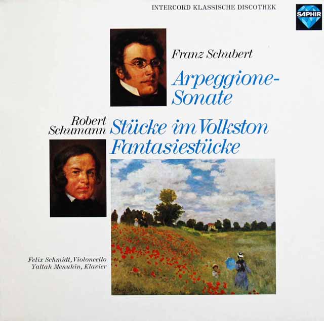 フェリックス・シュミットのシューベルト/アルペジオーネ・ソナタほか　独SAPHIR　3712　LP レコード