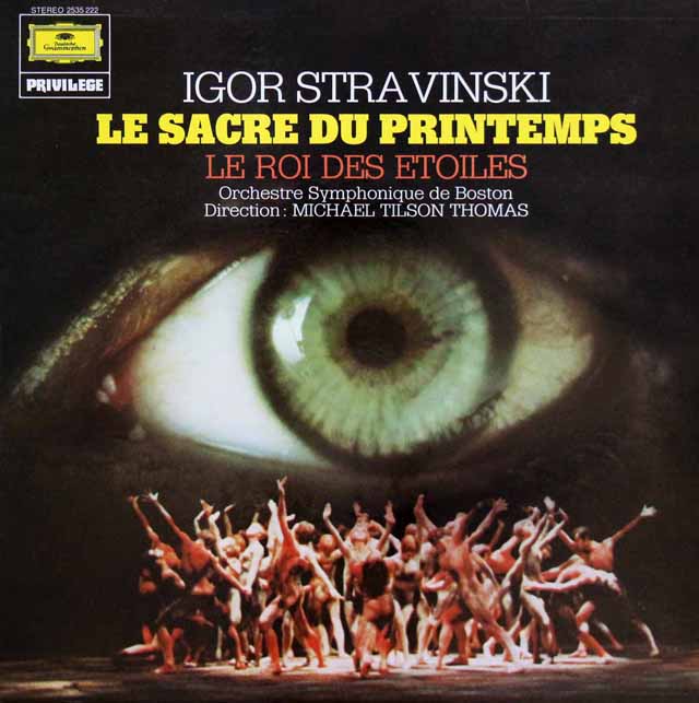 ティルソン・トーマスのストラヴィンスキー/「春の祭典」　仏DGG　3202　LP レコード