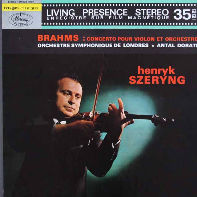 シェリング、ドラティのブラームス/ヴァイオリン協奏曲　仏Mercury　3202　LP レコード