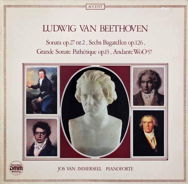 インマゼールのベートーヴェン/ピアノフォルテのためのソナタ集　独ACCENT　3712　LP レコード