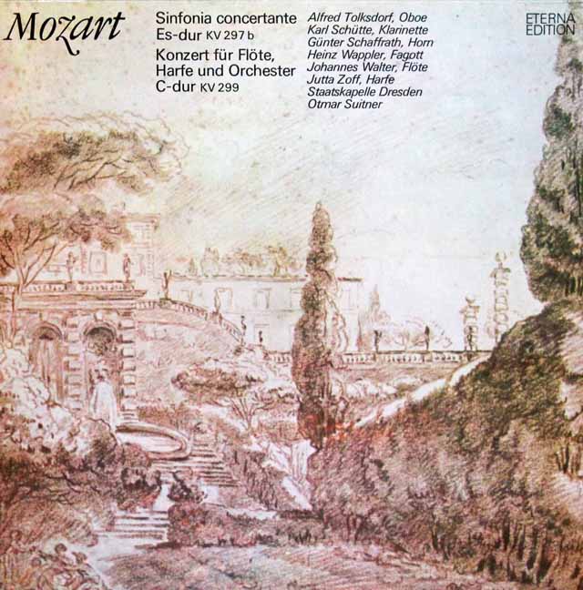 スウィトナーのモーツァルト/管楽器の為の協奏交響曲ほか　独ETERNA　3202　LP レコード