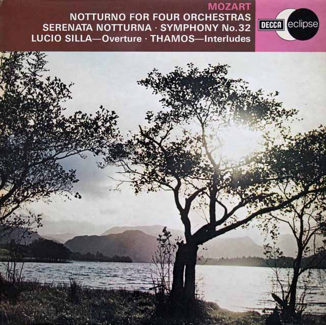 マークのモーツァルト/セレナーデ 第6番「セレナータ・ノットゥルナ」ほか　英DECCA　3202　LP レコード