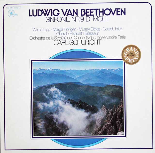 シューリヒトのベートーヴェン/交響曲第9番　独EMI　3203　LP レコード