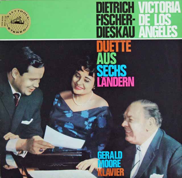 アンヘレス、ディースカウ、ムーアの二重唱集　（パーセル、ベートーヴェン、バッハ、シューベルトほか）　独ELECTROLA　3712　LP レコード