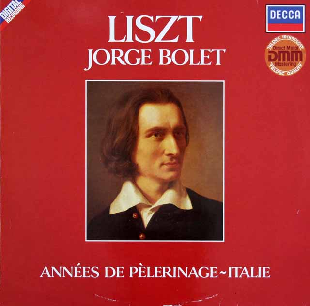 ボレットのリスト/巡礼の旅 第2年 イタリア　独DECCA　3203　LP レコード