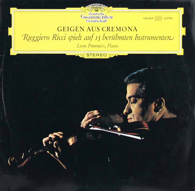 【独最初期盤】リッチの「クレモナの栄光」　独DGG　3203　LP レコード