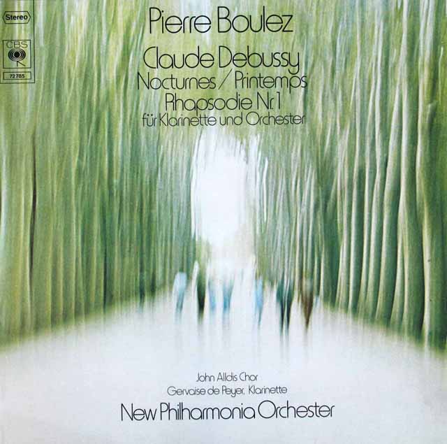 ブーレーズのドビュッシー/「夜想曲」ほか　独CBS　3805　LP レコード