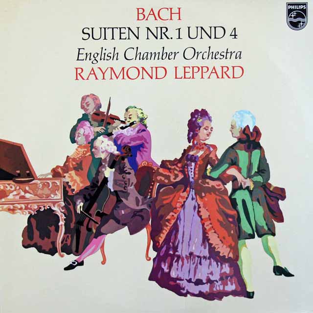 レッパードのバッハ/管弦楽組曲全曲　蘭PHILIPS　3506　LP レコード