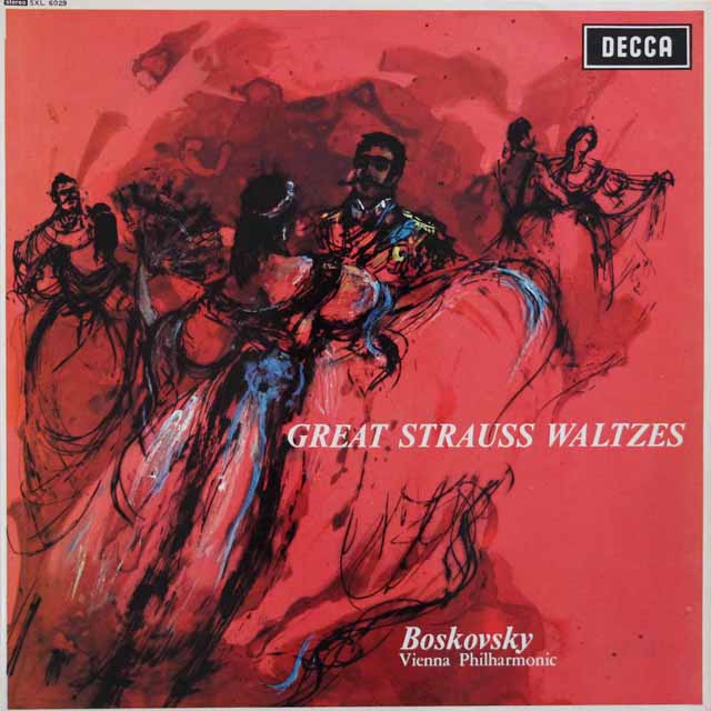 【オリジナル盤（1E/1E)】　ボスコフスキーのシュトラウス/ワルツ集　英DECCA　3204　LP レコード