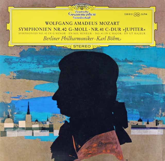 【独最初期盤】　ベームのモーツァルト/交響曲第40番、41番「ジュピター」　 独DGG　3204　LP レコード