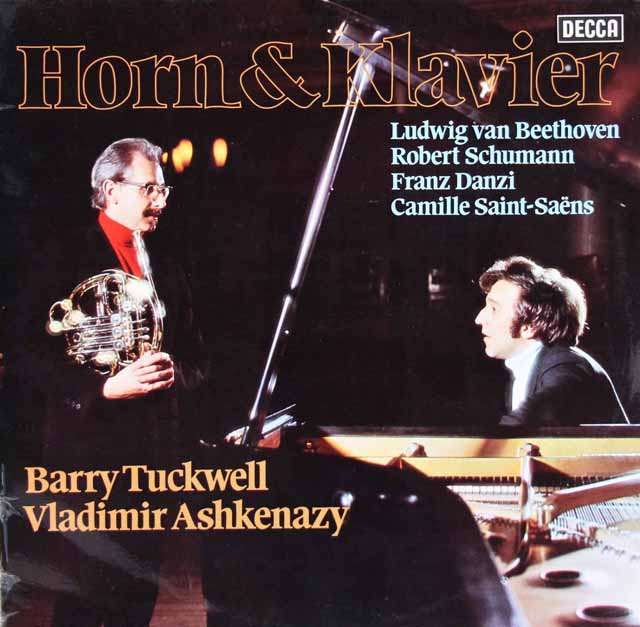 アシュケナージ、タックウェルのベートーヴェン/ピアノとホルンのためのソナタほか　独DECCA　3204　LP レコード