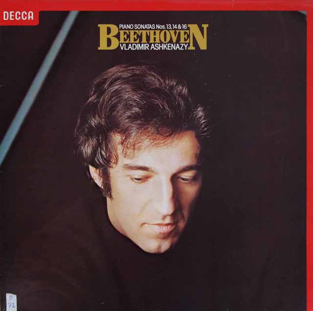 アシュケナージのベートーヴェン/ピアノソナタ第13、14、16番　蘭DECCA　3204　LP レコード