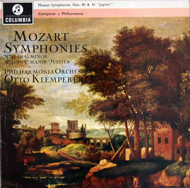 クレンペラーのモーツァルト/交響曲第40、41番「ジュピター」　英Columbia　3507　LP レコード