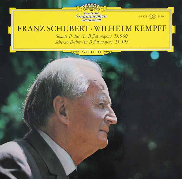【テストプレス】　ケンプのシューベルト/ピアノ・ソナタ第21番ほか　独DGG　3205　LP レコード