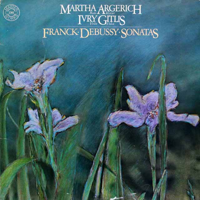アルゲリッチ、ギトリスのフランク、ドビュッシー/ヴァイオリン・ソナタ集　独CBS　3720　LP レコード
