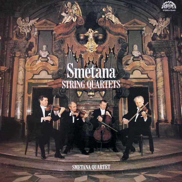 スメタナ四重奏団のスメタナ/弦楽四重奏曲第1番「わが生涯より」&第2番　チェコスロヴァキアSUPRAPHON　3205　LP レコード