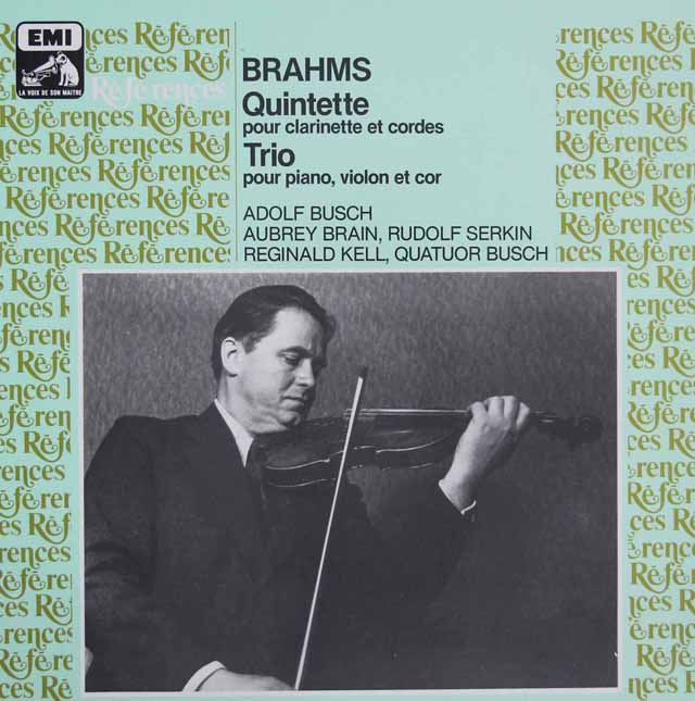 ケル、ブッシュ四重奏団のブラームス/クラリネット五重奏曲ほか　仏EMI（VSM）　3597　LP レコード