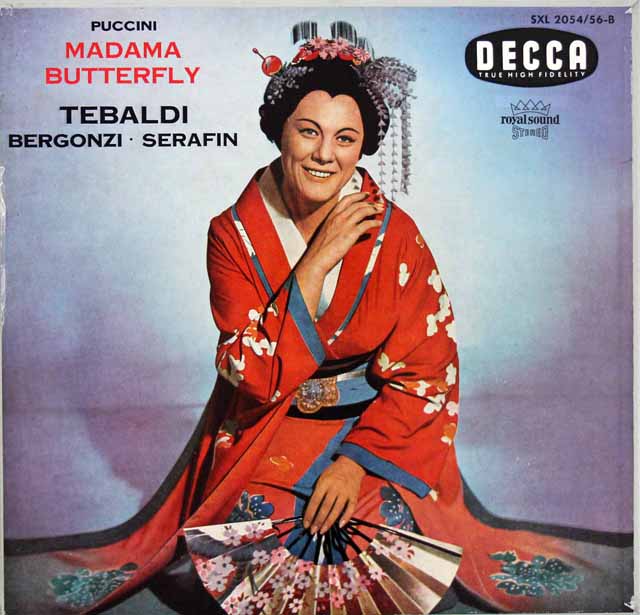 テバルディのプッチーニ/「蝶々夫人」全曲　独DECCA　3205　LP レコード