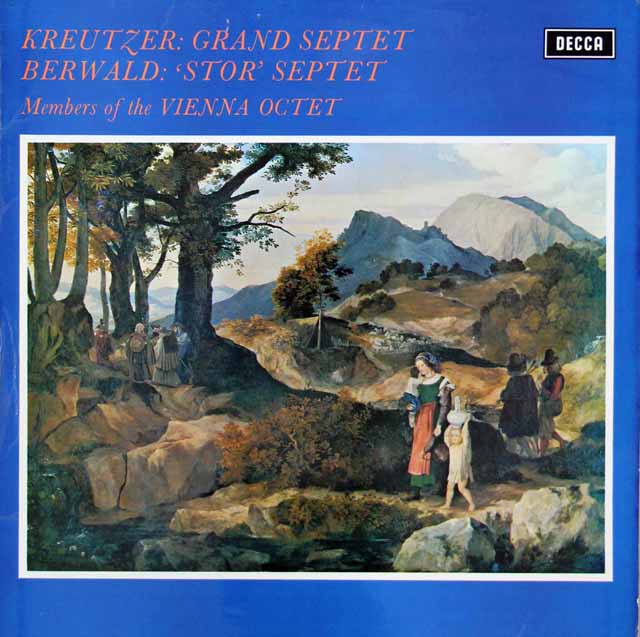 【オリジナル盤】　ボスコフスキーらウィーン・オクテット（八重奏団）のクロイツァー/大七重奏曲ほか　英DECCA　3206　LP レコード