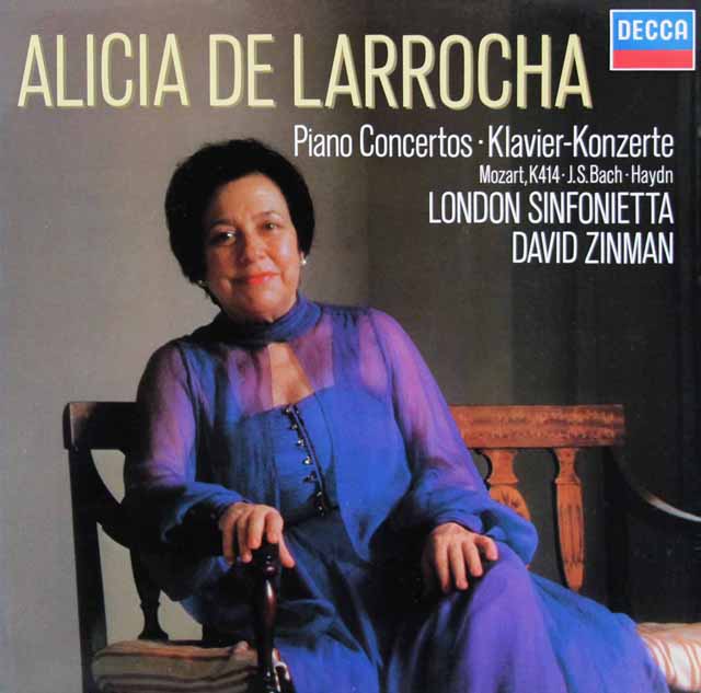 ラローチャ、ジンマンのモーツァルト/ピア協奏曲第12番ほか　独DECCA　3720　LP レコード